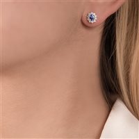 Orecchini Mirco Visconti Donna in Oro bianco Zaffiro 0.90 Ct Z685S/A5Z - Z685S/A5Z